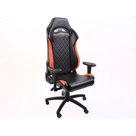 Chaise de jeu FK eGame Seats Siège de jeu eSports London noir / orange