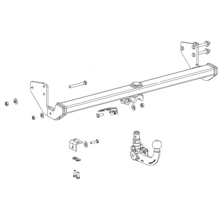 WESTFALIA Attelage de remorque détachable pour MERCEDES-BENZ VIANO (W639)