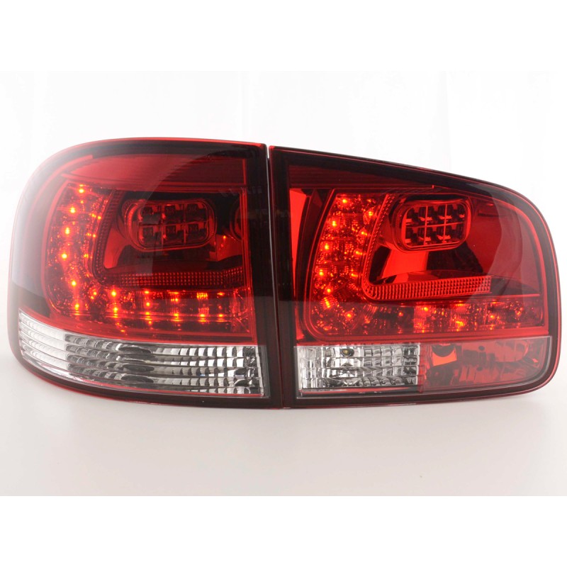Jeu de feux arrière à LED VW Touareg type 7L 03-09 rouge / clair