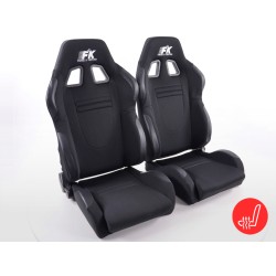 Sièges sport FK Sièges demi-coque auto Set Voiture de course avec siège chauffant