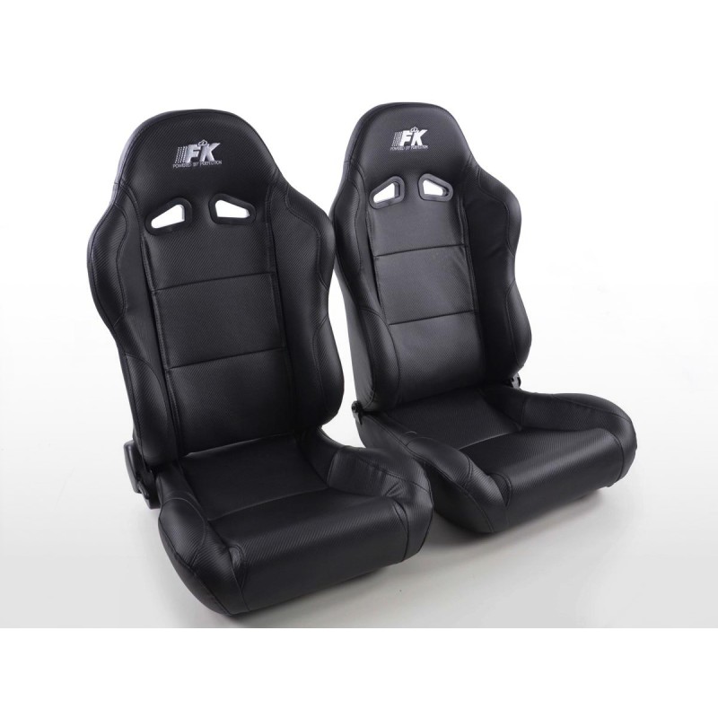 Sièges sport FK Sièges demi-baquets automatiques Set Racing au look sport automobile