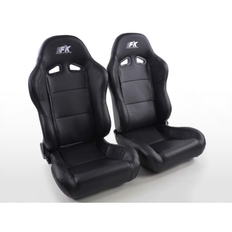 Sièges sport FK Sièges demi-baquets automatiques Set Racing au look sport automobile