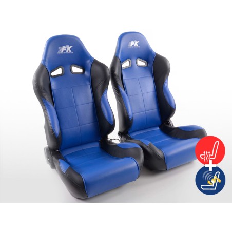 Sièges sport FK Sièges auto demi-coque Set Comfort avec siège chauffant + fonction massage