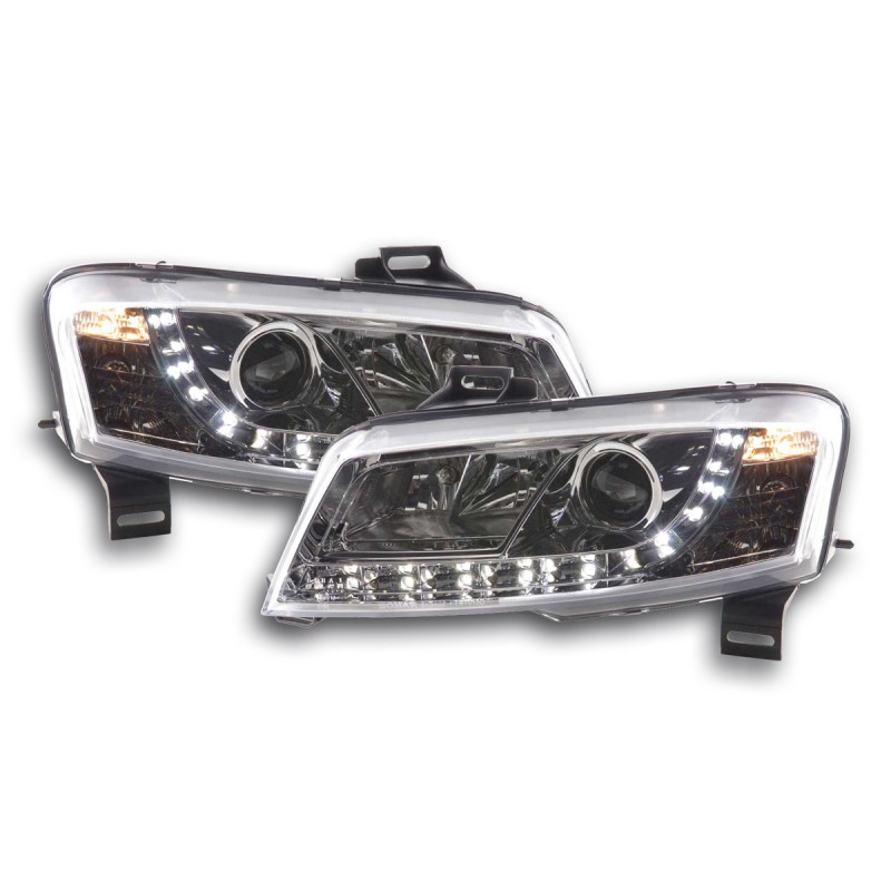 Phare Daylight à LED DRL look Fiat Stilo 3 portes. Type 192 01-07 chromé