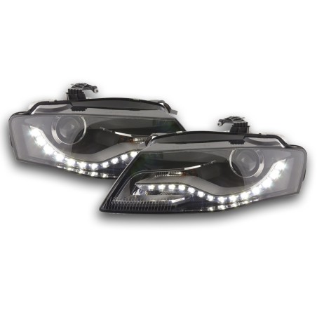 Phares Daylight avec feux de jour Audi A4 (B8 / 8K) 08-11 noir Phares Daylight avec feux de jour Audi A4 (B8 / 8K) 08-11 noir