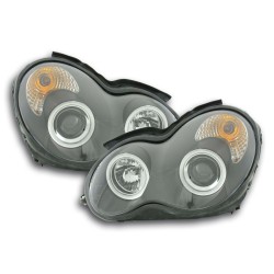 Jeu de phares Mercedes Classe C type W203 00-07 noir