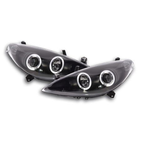 Phare avant Peugeot 307 01-06 noir Phare avant Peugeot 307 01-06 noir