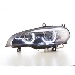 Phares Xenon Daylight LED feux de jour BMW X5 E70 06-10 noir