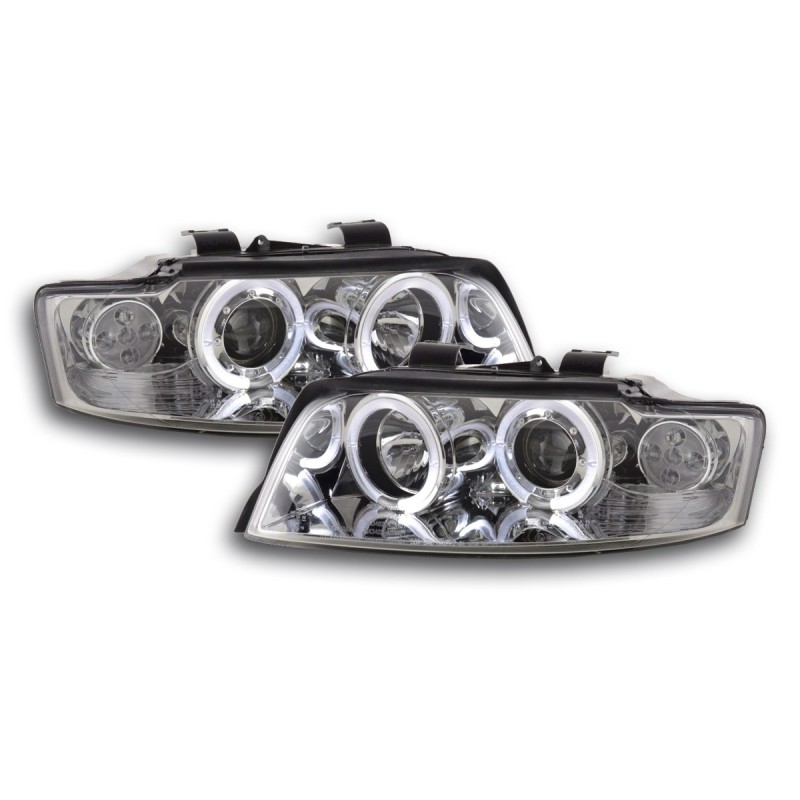 Phares avant Audi A4 type 8E 01-04 chrome