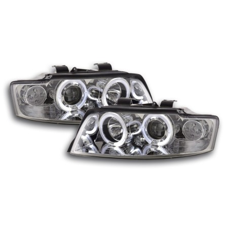Phares avant Audi A4 type 8E 01-04 chrome Phares avant Audi A4 type 8E 01-04 chrome
