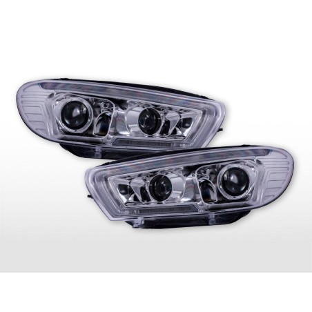 Phare Daylight LED DRL look VW Scirocco 3 Type 13 08- noir