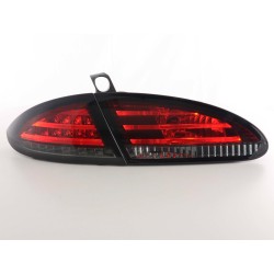 Kit feux arrières LED Seat Leon type 1P 05-09 rouge / noir