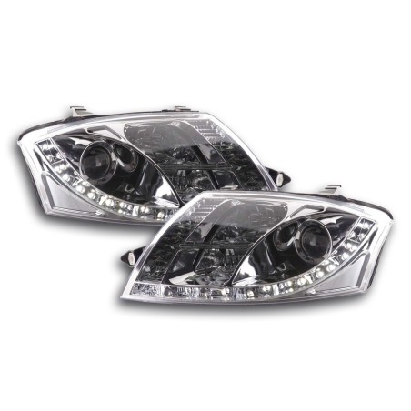 Phare Daylight LED DRL look Audi TT type 8N 99-06 chrome