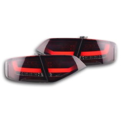 Feux arrières à LED Audi A4 B8 8K Limo 07-11 rouge / noir