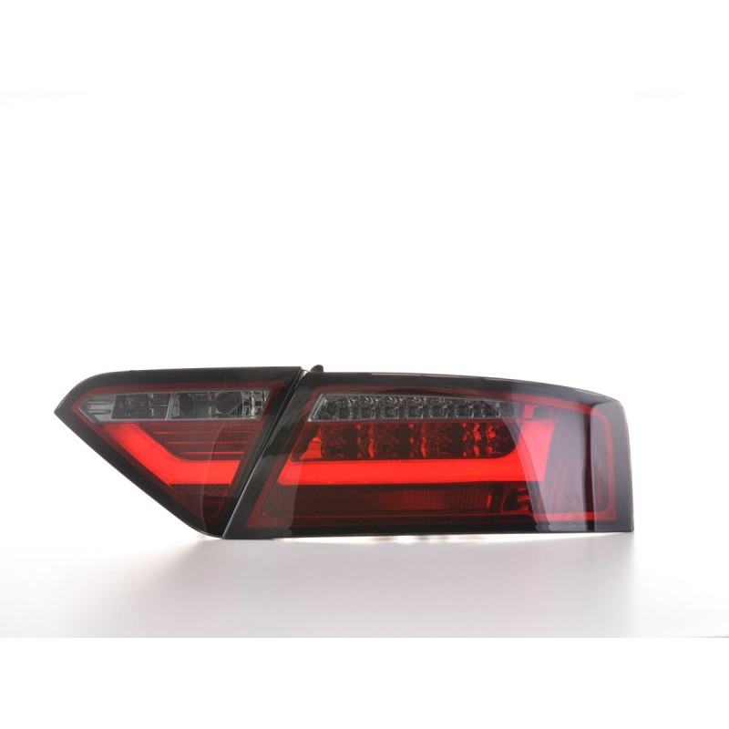 Feux arrière à LED Lightbar Audi A5 8T Coupe / Sportback 07-11 rouge / noir