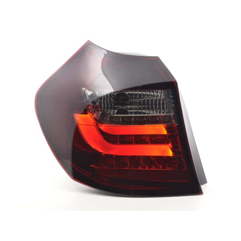 Jeu de feux arrière à LED BMW Série 1 E87 / E81 3/5 portes. 07-11 rouge / noir