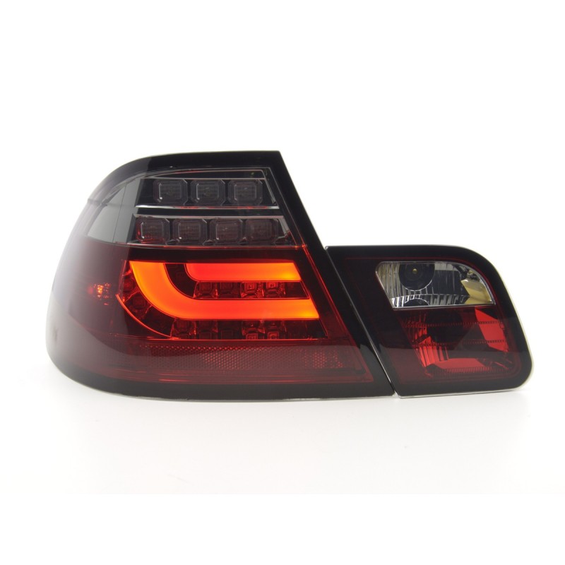 Kit feux arrière LED BMW Série 3 E46 Coupé 99-03 rouge / noir
