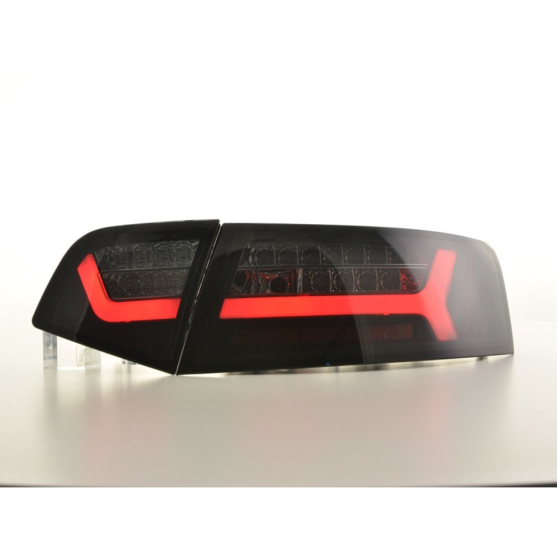 Feux arrière à LED Lightbar Audi A6 4F Limo 08-11 noir / fumé