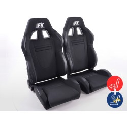 Sièges sport FK Sièges demi-coque pour voiture Ensemble de voiture de course avec chauffage et massage des sièges