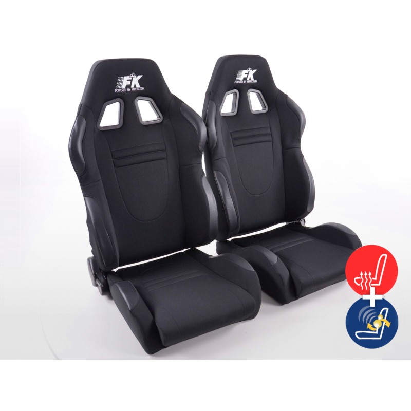 Sièges sport FK Sièges demi-coque pour voiture Ensemble de voiture de course avec chauffage et massage des sièges