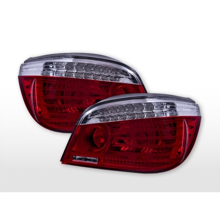Kit feux arrière à LED BMW Série 5 berline type E60 03- clair / rouge Kit feux arrière à LED BMW Série 5 berline type E60 03- clair / rouge