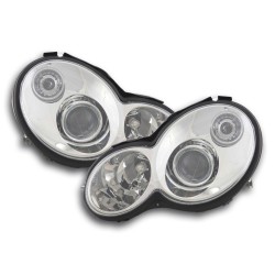 Phares avant Mercedes Classe C coupé sport type W203 chrome