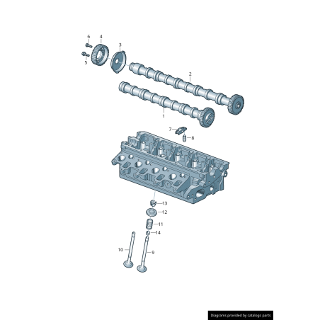 Exhaust Camshaft - Original parts VW/Audi 03L109022D