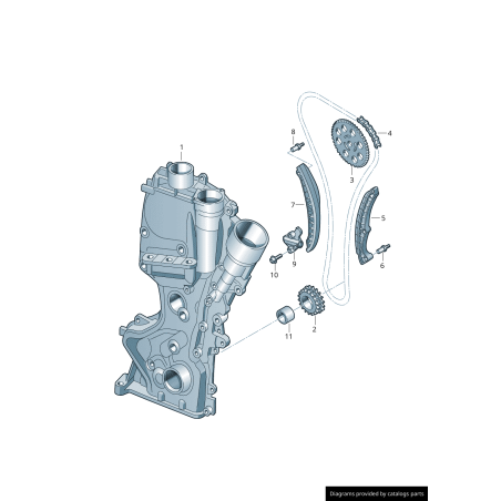 Chaîne de distribution - Pièces d'origine VW/Audi 03C109158H Chaîne de distribution - Pièces d'origine VW/Audi 03C109158H
