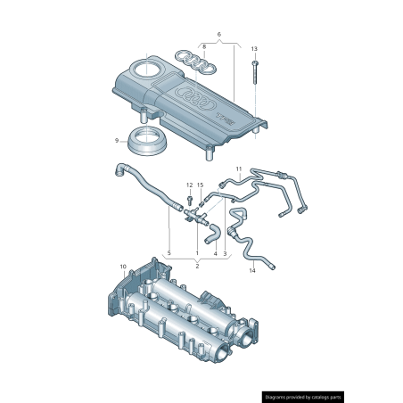 Tuyau - Pièces d'origine VW/Audi 03C103493AM