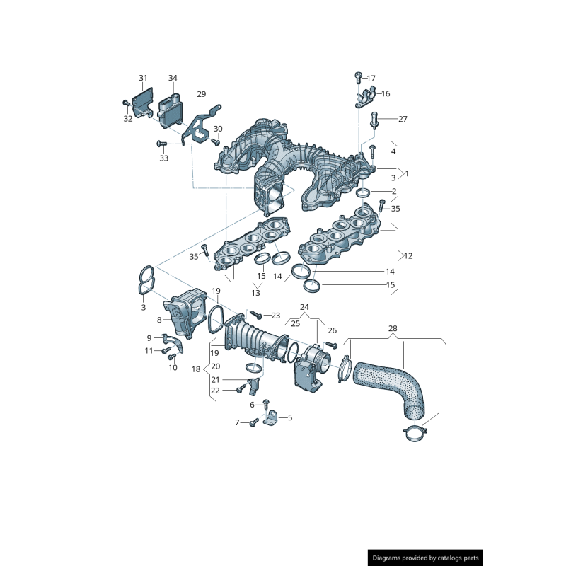 Joint d'étanchéité - Pièces d'origine VW/Audi 059129796J