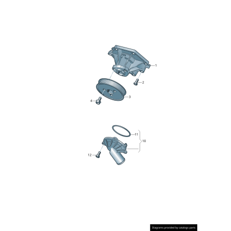 Poulie de pompe à eau - Pièces d'origine VW/Audi 059121031H Poulie de pompe à eau - Pièces d'origine VW/Audi 059121031H