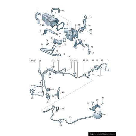 Joint - Pièces d'origine VW/Audi 059131797G Joint - Pièces d'origine VW/Audi 059131797G