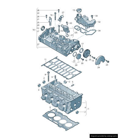 Soupape - Pièces d'origine VW/Audi 04E906048A Soupape - Pièces d'origine VW/Audi 04E906048A
