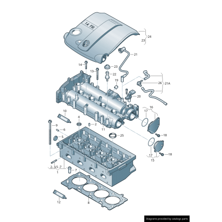 Cam Follower - Original parts VW/Audi 03C109309E Cam Follower - Original parts VW/Audi 03C109309E