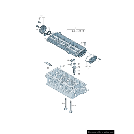 Réglage de jeu - Pièces d'origine VW/Audi 05L109521 Réglage de jeu - Pièces d'origine VW/Audi 05L109521