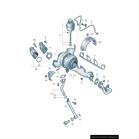 Amortisseur - Pièces d'origine VW/Audi 03L131111G Amortisseur - Pièces d'origine VW/Audi 03L131111G