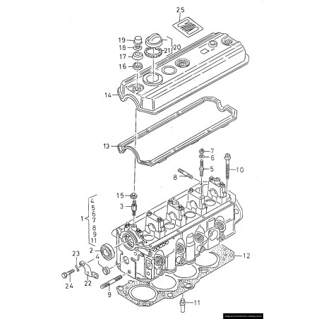 Joint de couvercle de soupape - Pièces d'origine VW/Audi 028103483G Joint de couvercle de soupape - Pièces d'origine VW/Audi 028103483G