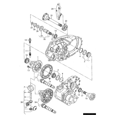 Arbre - Pièces d'origine VW/Audi 02G409356C Arbre - Pièces d'origine VW/Audi 02G409356C