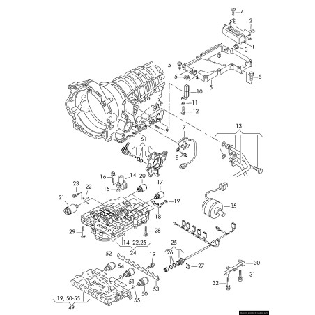 Interrupteur de sécurité de neutre à 8 broches - Pièces d'origine VW/Audi 01V919821D Interrupteur de sécurité de neutre à 8 broches - Pièces d'origine VW/Audi 01V919821D