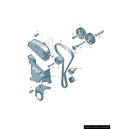 Poulie - Pièces d'origine VW/Audi 04E105263D