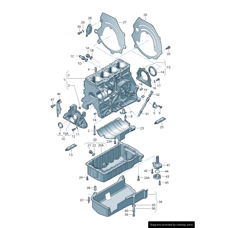 Jet de pulvérisation d'huile - Pièces d'origine VW/Audi 06B103154