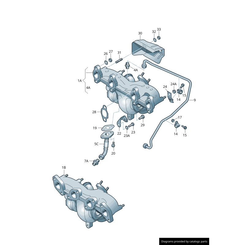 Raccord - Pièces d'origine VW/Audi 059145911A