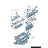 Couvercle de soupape gauche - Pièces d'origine VW/Audi 059103469BD Couvercle de soupape gauche - Pièces d'origine VW/Audi 059103469BD