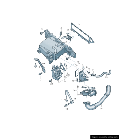 Volet - Pièces d'origine VW/Audi 04L128063T