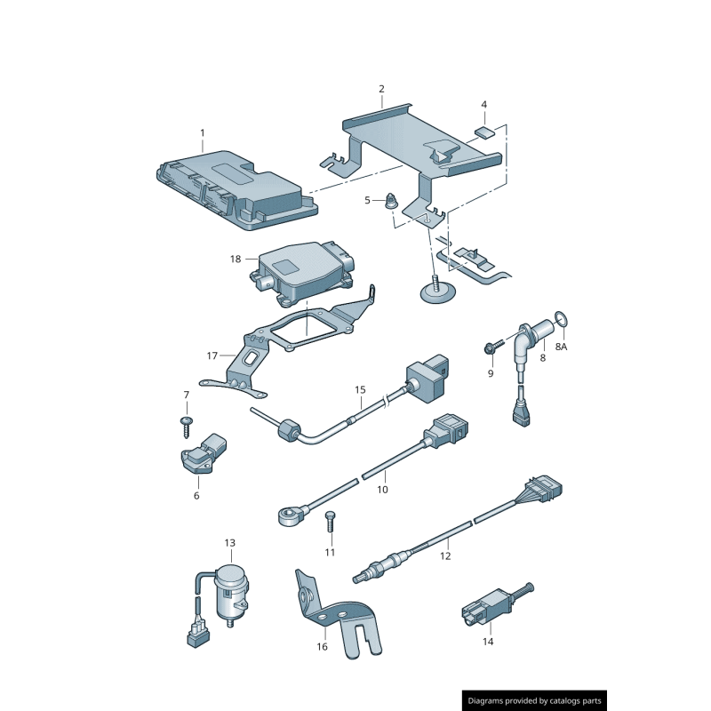 Capteur de position de vilebrequin - Pièces d'origine VW/Audi 038907319F