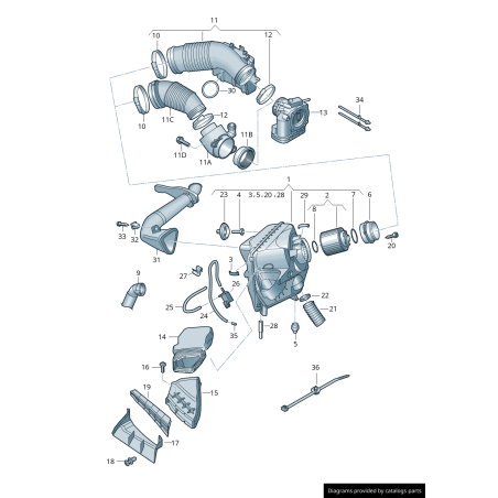 Joint d'étanchéité - Pièces d'origine VW/Audi 059129193C Joint d'étanchéité - Pièces d'origine VW/Audi 059129193C