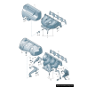 Joint de collecteur d'échappement - Pièces d'origine VW/Audi 058253039L Joint de collecteur d'échappement - Pièces d'origine VW/Audi 058253039L
