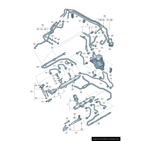 Soupape - Pièces d'origine VW/Audi 057130764AE Soupape - Pièces d'origine VW/Audi 057130764AE