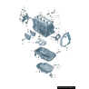 Carter d'huile moteur - Pièces d'origine VW/Audi 04E103602B Carter d'huile moteur - Pièces d'origine VW/Audi 04E103602B