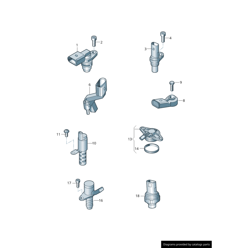 Capteur de cliquetis - Pièces d'origine VW/Audi 030905377D